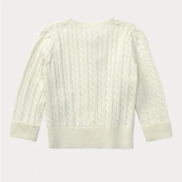 Ralph Lauren Mini-Cable Cotton Cardigan - Picture 2 of 7